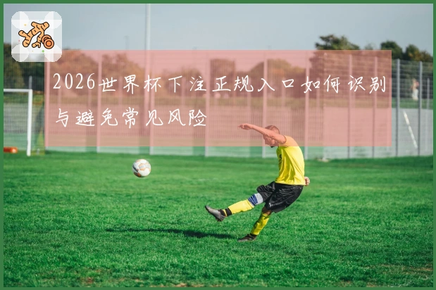 2026世界杯下注正规入口如何识别与避免常见风险